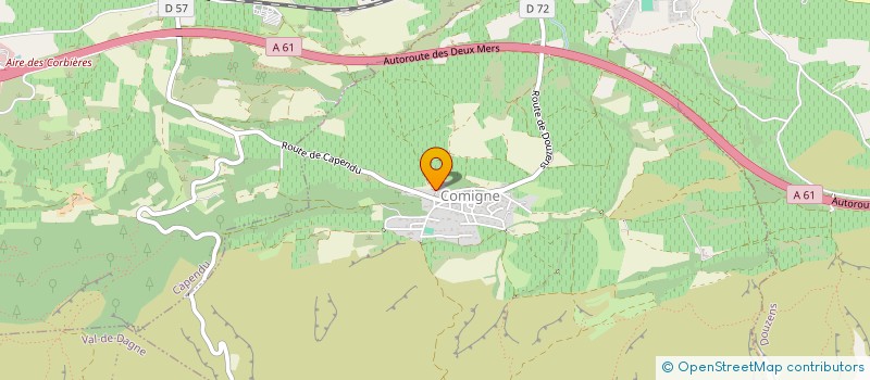 localisation de l'entreprise MADAME GENEVIEVE ABRIAL  COMIGNE