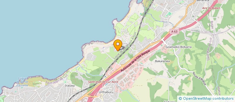 localisation de l'entreprise MADAME GENEVIEVE ALBERT  SAINT-JEAN-DE-LUZ