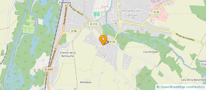 localisation de l'entreprise MADAME GENEVIEVE ALBINE LIEUTAUD à FERRIERES-EN-GATINAIS