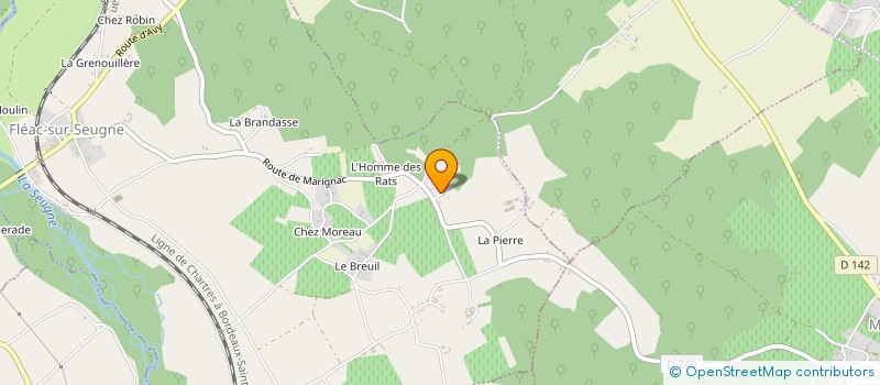 localisation de l'entreprise MADAME GENEVIEVE ALLERON  FLEAC-SUR-SEUGNE