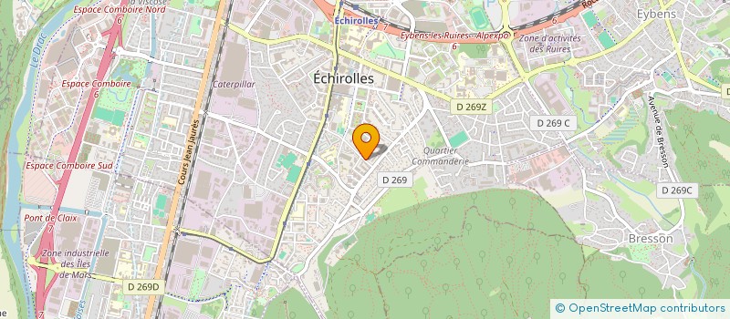 localisation de l'entreprise MADAME GENEVIEVE ALLIBERT  ECHIROLLES