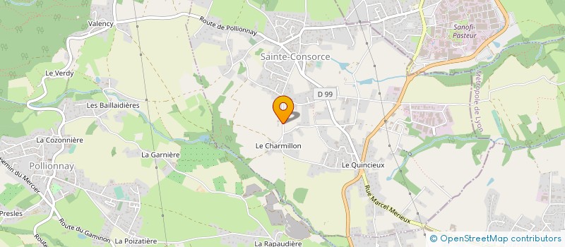 localisation de l'entreprise MADAME GENEVIEVE AMBLE  SAINTE-CONSORCE