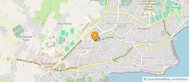localisation de l'entreprise MADAME GENEVIEVE ANTOINE à SAINT-NAZAIRE