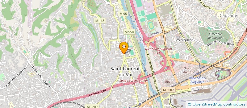 localisation de l'entreprise MADAME GENEVIEVE ANTON  SAINT-LAURENT-DU-VAR