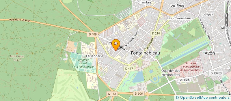 localisation de l'entreprise MADAME GENEVIEVE ARRIVE  FONTAINEBLEAU