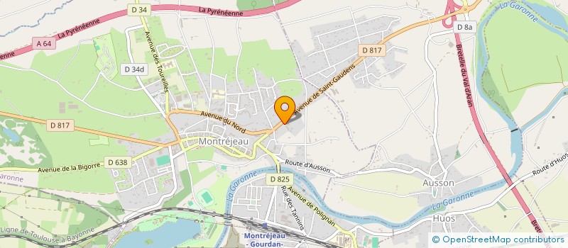 localisation de l'entreprise MADAME GENEVIEVE ASTRIC  MONTREJEAU