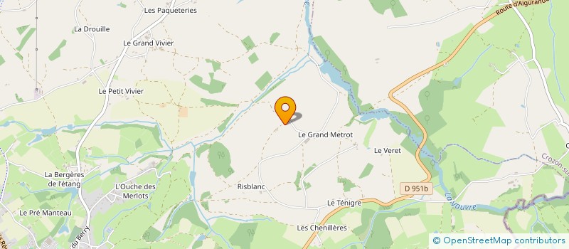 localisation de l'entreprise MADAME GENEVIEVE AUCLAIR à AIGURANDE