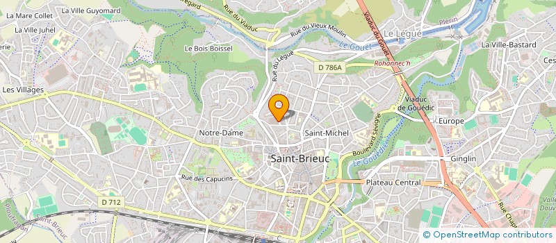 localisation de l'entreprise MADAME GENEVIEVE AUFFRAIS à SAINT-BRIEUC