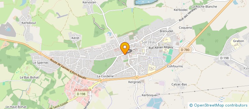 localisation de l'entreprise MADAME GENEVIEVE AYELA  SARZEAU