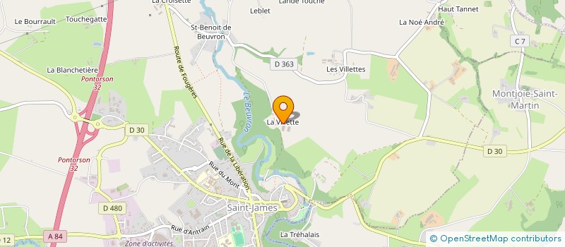 localisation de l'entreprise MADAME GENEVIEVE BAILLEUL  SAINT-JAMES