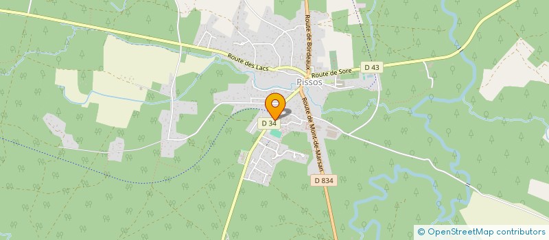 localisation de l'entreprise MADAME GENEVIEVE BALHADERE  PISSOS