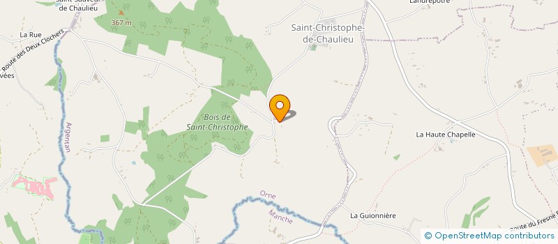 localisation de l'entreprise MADAME GENEVIEVE BALLE à SAINT-CHRISTOPHE-DE-CHAULIEU