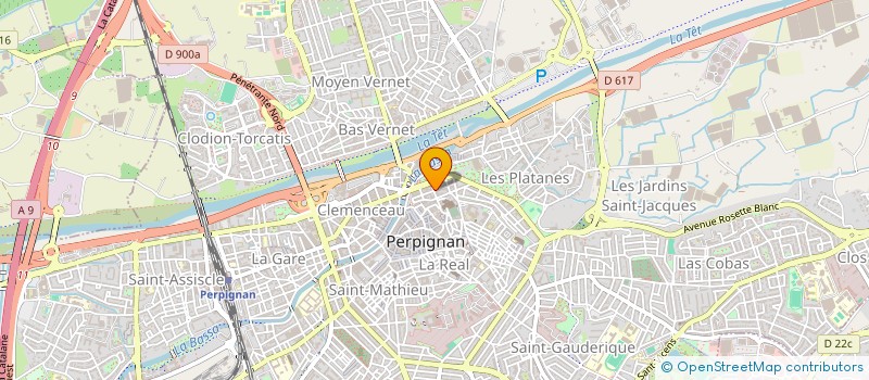 localisation de l'entreprise MADAME GENEVIEVE BARDET  PERPIGNAN