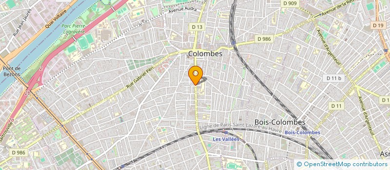localisation de l'entreprise MADAME GENEVIEVE BARRAUD à COLOMBES