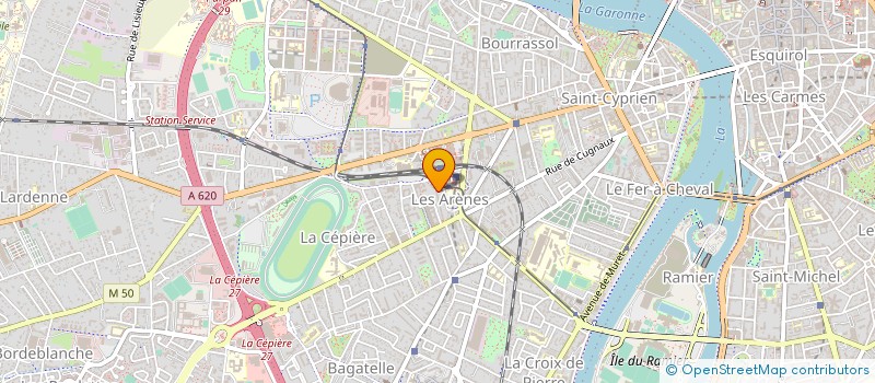 localisation de l'entreprise MADAME GENEVIEVE BARUS  TOULOUSE