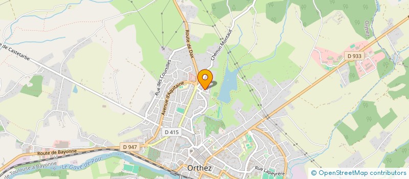 localisation de l'entreprise MADAME GENEVIEVE BATBEDAT  ORTHEZ