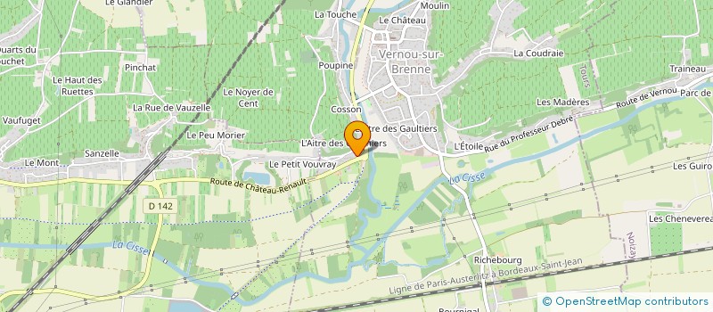 localisation de l'entreprise MADAME GENEVIEVE BAUDET  VERNOU-SUR-BRENNE