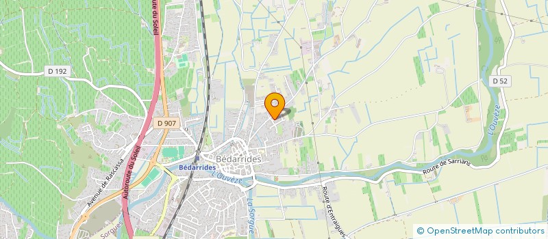 localisation de l'entreprise MADAME GENEVIEVE BAUDOIN  BEDARRIDES