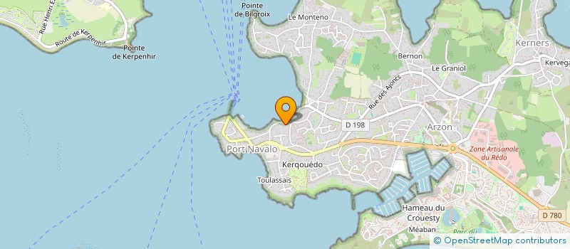 localisation de l'entreprise MADAME GENEVIEVE BAZILE  ARZON