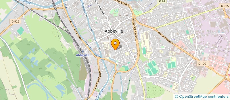 localisation de l'entreprise MADAME GENEVIEVE BEAURAIN à ABBEVILLE