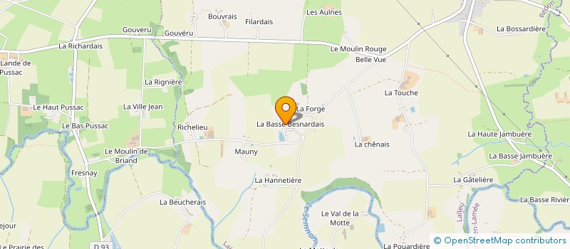 localisation de l'entreprise MADAME GENEVIEVE BEGUIER  LALLEU