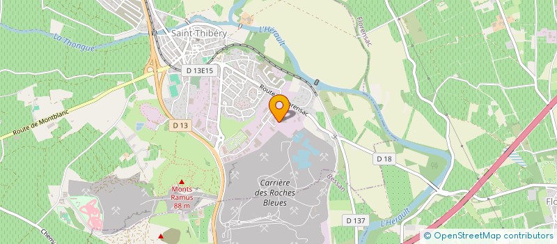 localisation de l'entreprise MADAME GENEVIEVE BEL  SAINT-THIBERY