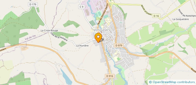 localisation de l'entreprise MADAME GENEVIEVE BELLANGER à VIMOUTIERS