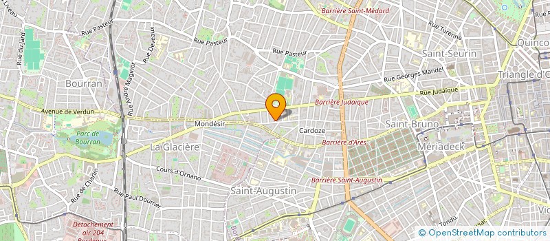 localisation de l'entreprise MADAME GENEVIEVE BELLEANNEE  BORDEAUX