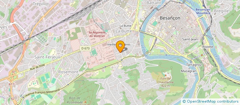 localisation de l'entreprise MADAME GENEVIEVE BELOT  BESANCON