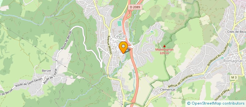 localisation de l'entreprise MADAME GENEVIEVE BENOIT  CEYRAT