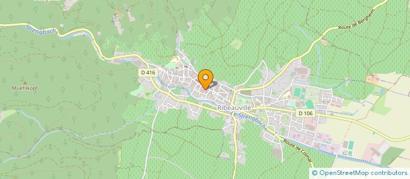 localisation de l'entreprise MADAME GENEVIEVE BERCHIT  RIBEAUVILLE