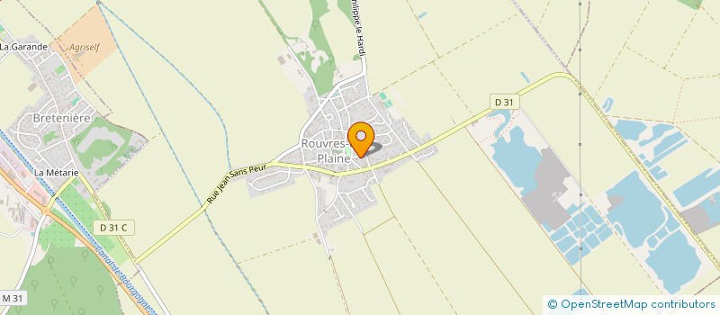 localisation de l'entreprise MADAME GENEVIEVE BERGERET  ROUVRES-EN-PLAINE