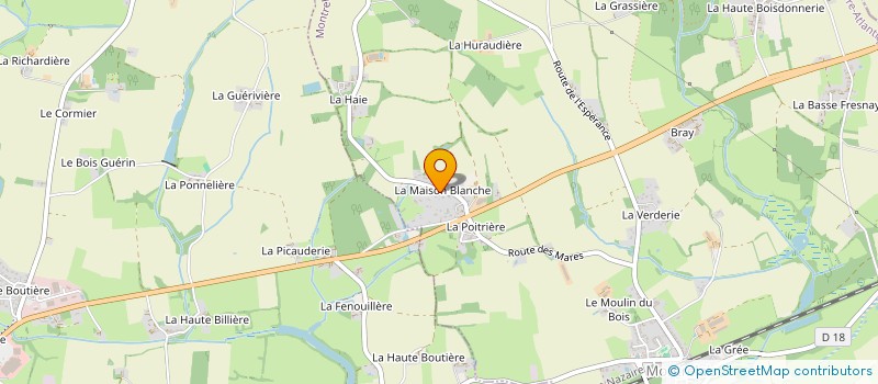 localisation de l'entreprise MADAME GENEVIEVE BERTAUD  MONTRELAIS