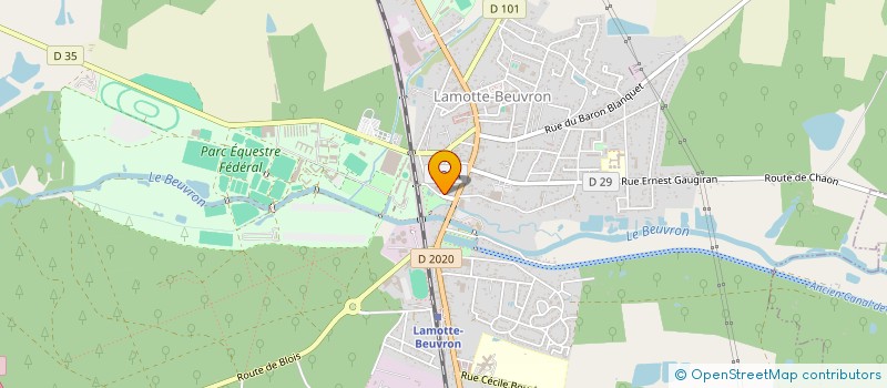 localisation de l'entreprise MADAME GENEVIEVE BERTHELEM  LAMOTTE-BEUVRON