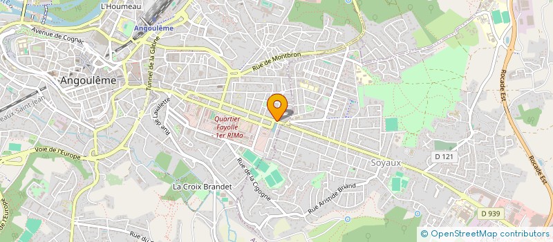 localisation de l'entreprise MADAME GENEVIEVE BERTRAND à ANGOULEME