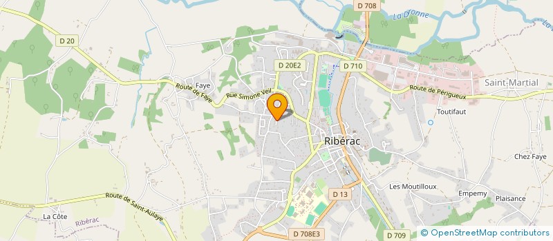 localisation de l'entreprise MADAME GENEVIEVE BEYLOT à RIBERAC