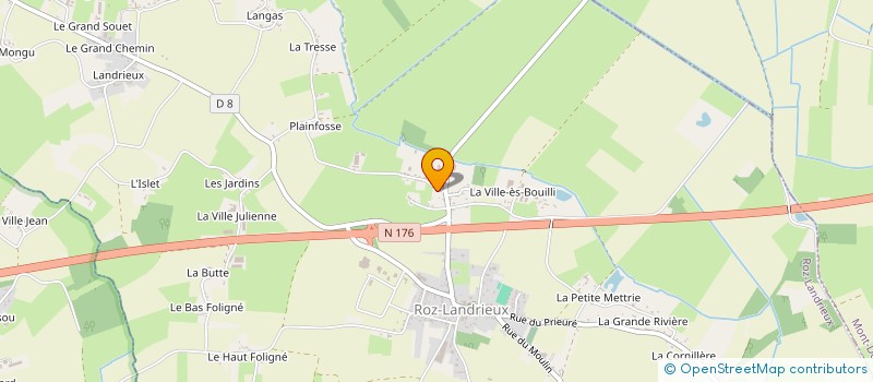 localisation de l'entreprise MADAME GENEVIEVE BLANCHARD  ROZ-LANDRIEUX