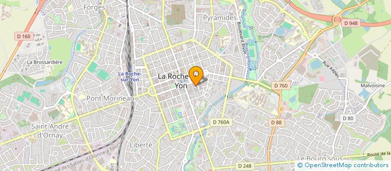 localisation de l'entreprise MADAME GENEVIEVE BLOUIN  LA ROCHE-SUR-YON