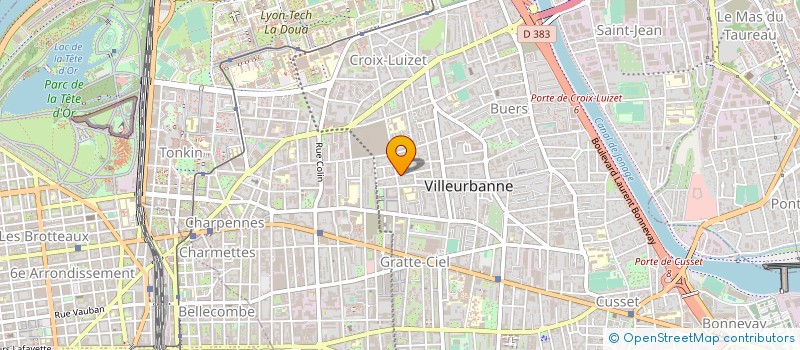 localisation de l'entreprise MADAME GENEVIEVE BOHMER à VILLEURBANNE