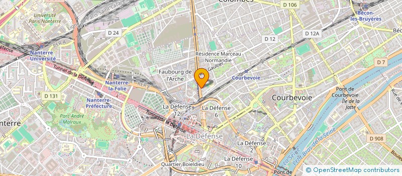 localisation de l'entreprise MADAME GENEVIEVE BOISSEAU à COURBEVOIE