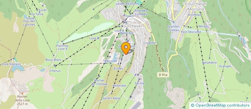 localisation de l'entreprise MADAME GENEVIEVE BONNET à COURCHEVEL