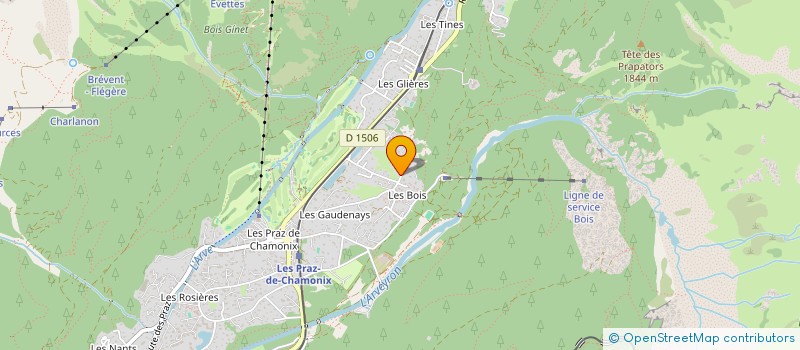 localisation de l'entreprise MADAME GENEVIEVE BOSSONNEY  CHAMONIX-MONT-BLANC