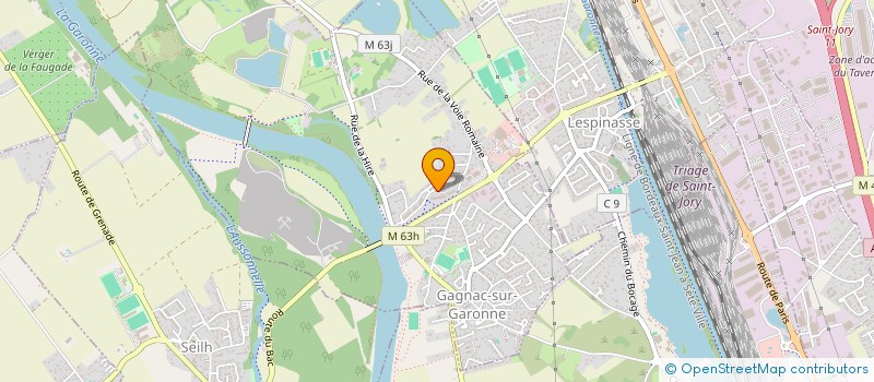 localisation de l'entreprise MADAME GENEVIEVE BOUE  GAGNAC-SUR-GARONNE