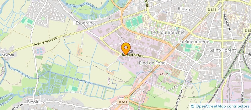 localisation de l'entreprise MADAME GENEVIEVE BOUTEILLER à NIORT