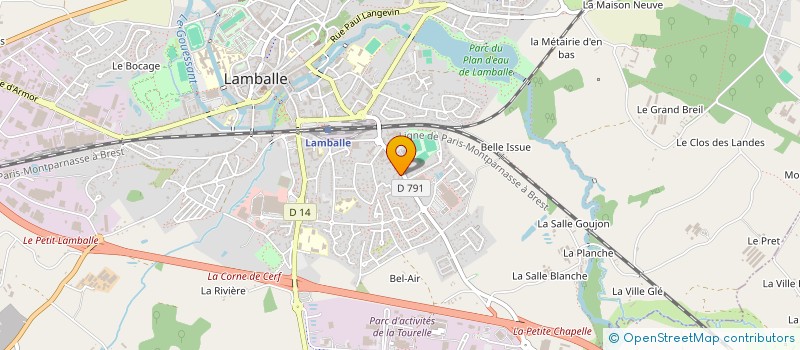 localisation de l'entreprise MADAME GENEVIEVE BRIEUC  LAMBALLE-ARMOR