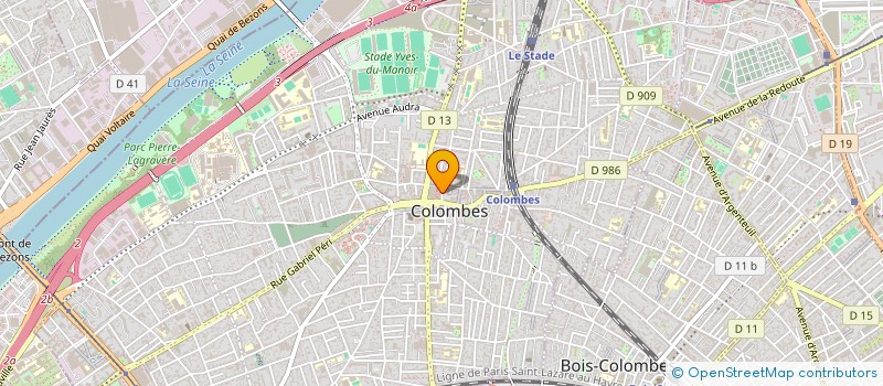 localisation de l'entreprise MADAME GENEVIEVE BRINET à COLOMBES