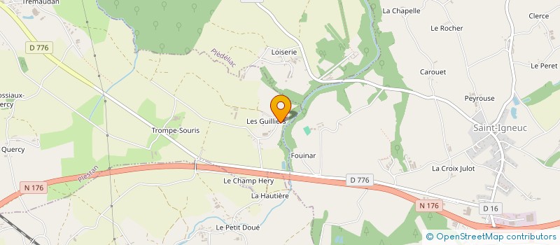 localisation de l'entreprise MADAME GENEVIEVE BRUGALET  PLESTAN