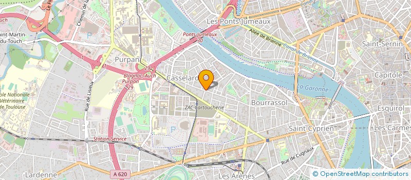 localisation de l'entreprise MADAME GENEVIEVE BRUNET à TOULOUSE