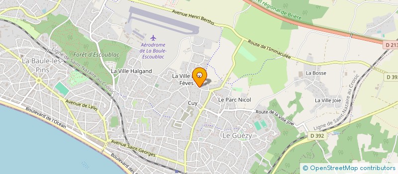 localisation de l'entreprise MADAME GENEVIEVE BURBAN à LA BAULE-ESCOUBLAC