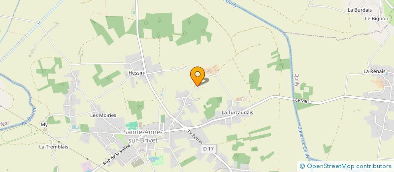 localisation de l'entreprise MADAME GENEVIEVE BUSSON  SAINTE-ANNE-SUR-BRIVET